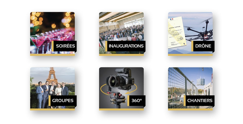 Soirées, inaugurations, drône, groupes, 360°, chantiers